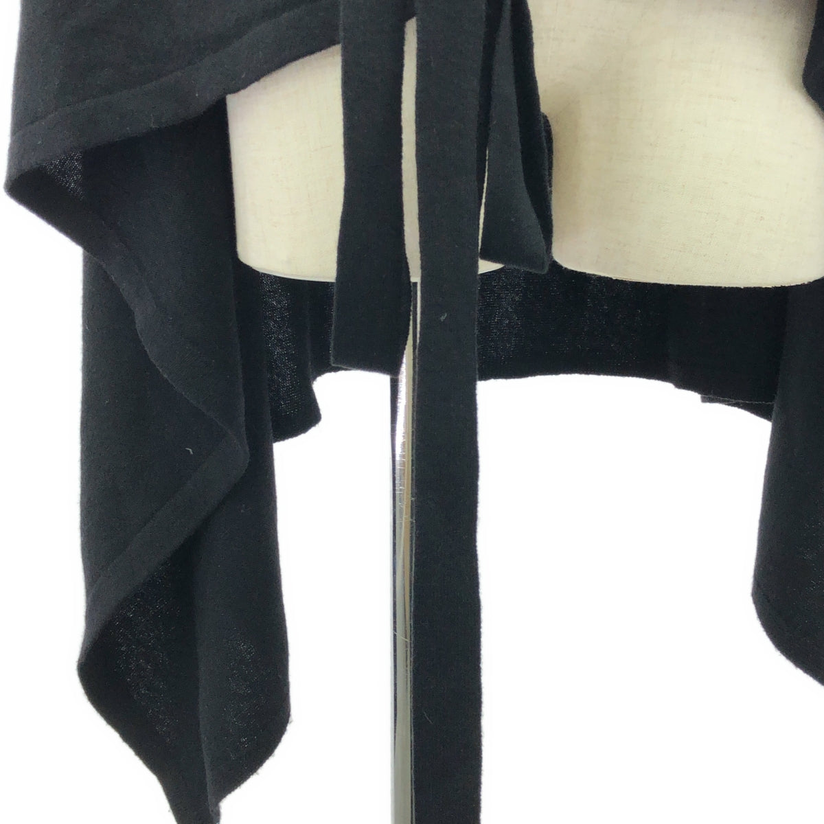 MM6 Maison Martin Margiela / MM6 Maison Martin Margiela | 2009AW | Wool knit large stole poncho | Black | Women's