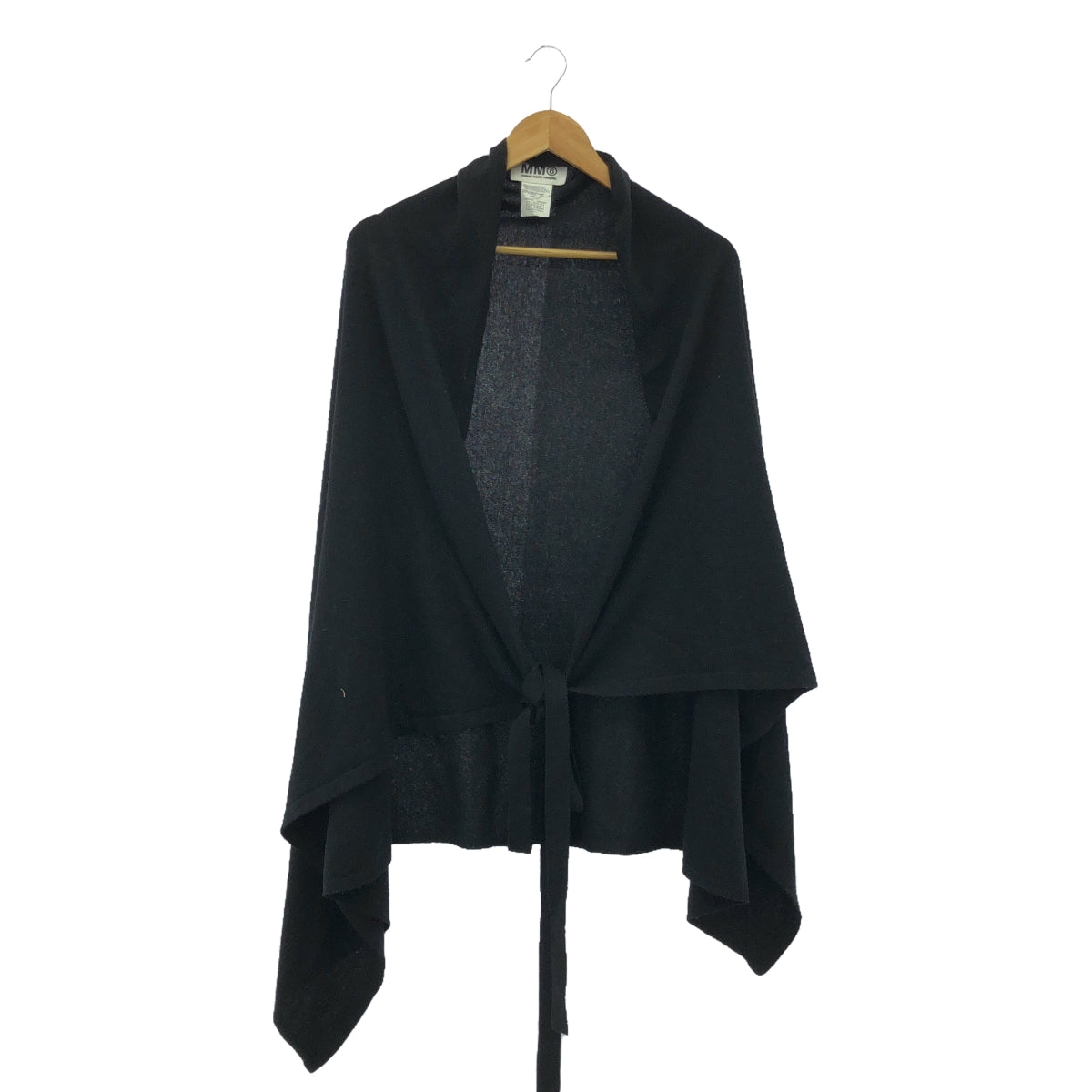 MM6 Maison Martin Margiela / MM6 Maison Martin Margiela | 2009AW | Wool knit large stole poncho | Black | Women's