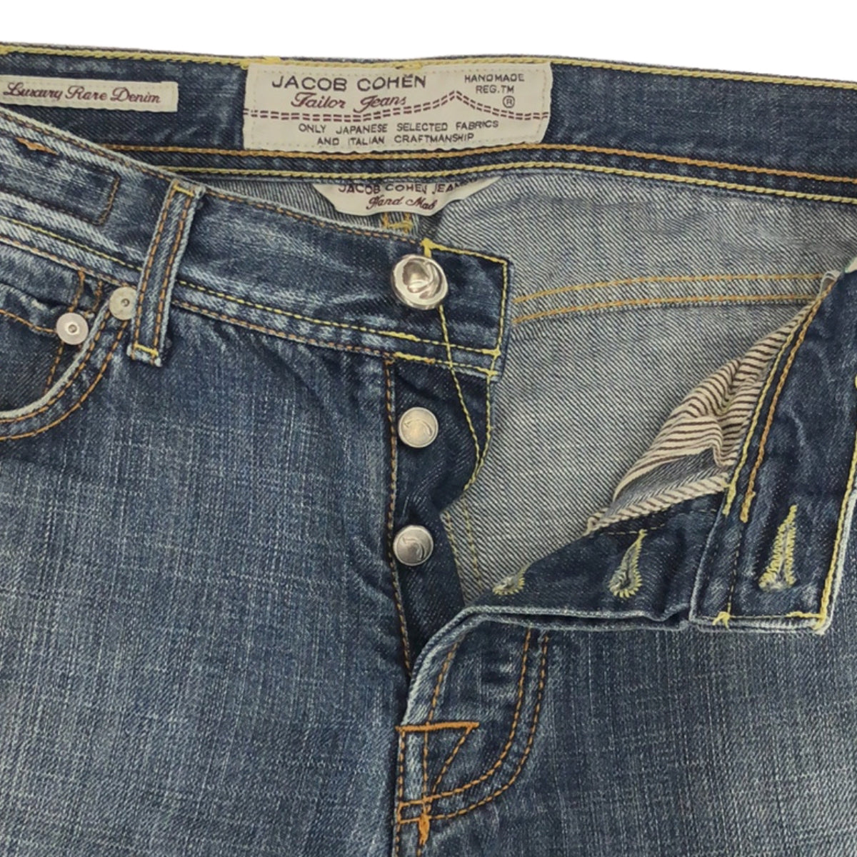 JACOB COHEN / Jacob Cohen | J620 Distressed Straight Denim Pants | 29 | Indigo | Men's