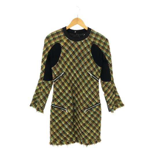 JUNYA WATANABE COMME des GARCONS / Junya Watanabe | 2013AW | Tweed zip design dress | S | Women's