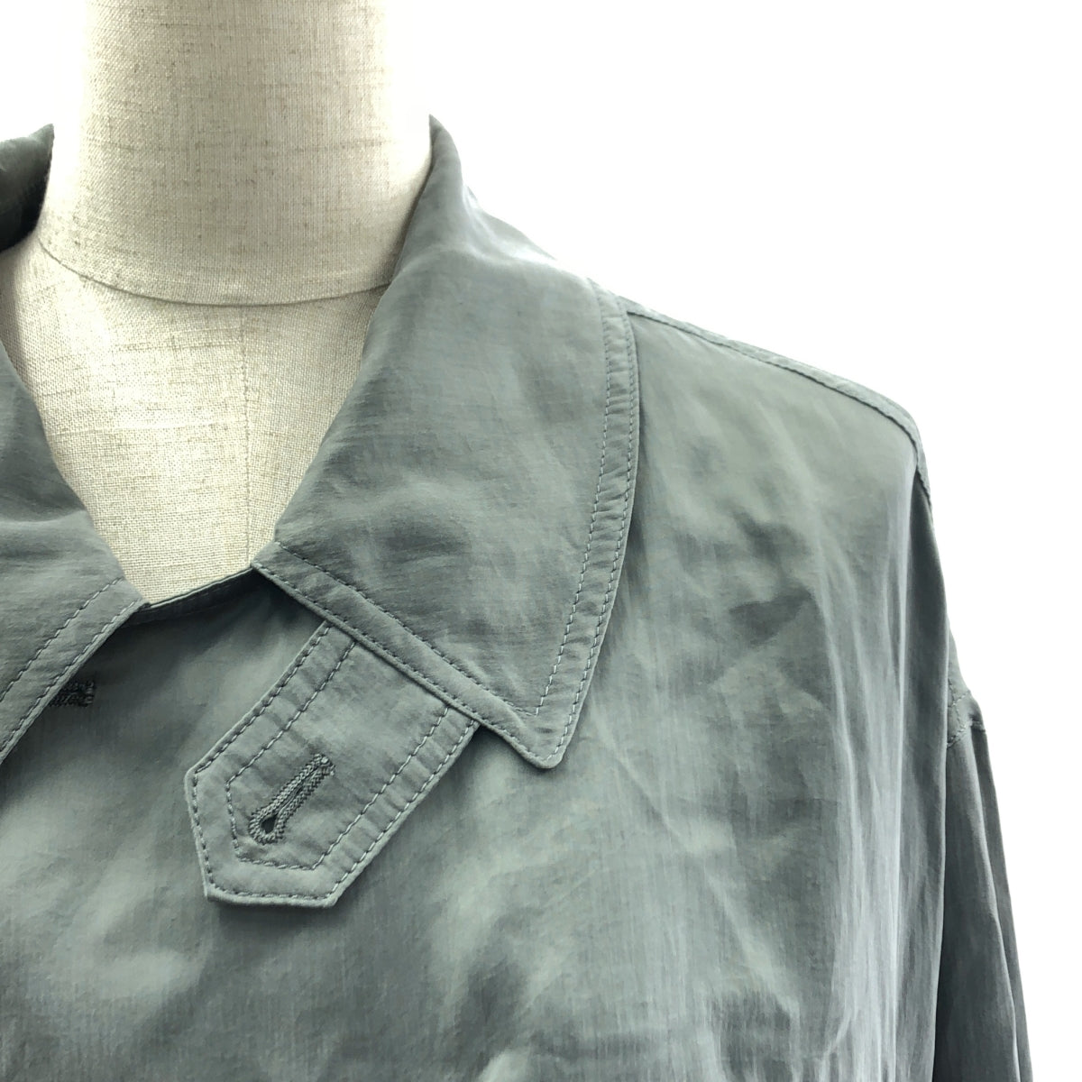 old GIORGIO ARMANI ストライプシャツ カーキ×ダークグレー ARMANI COLLEZIONI ダークグレー ストライプ セットアップ