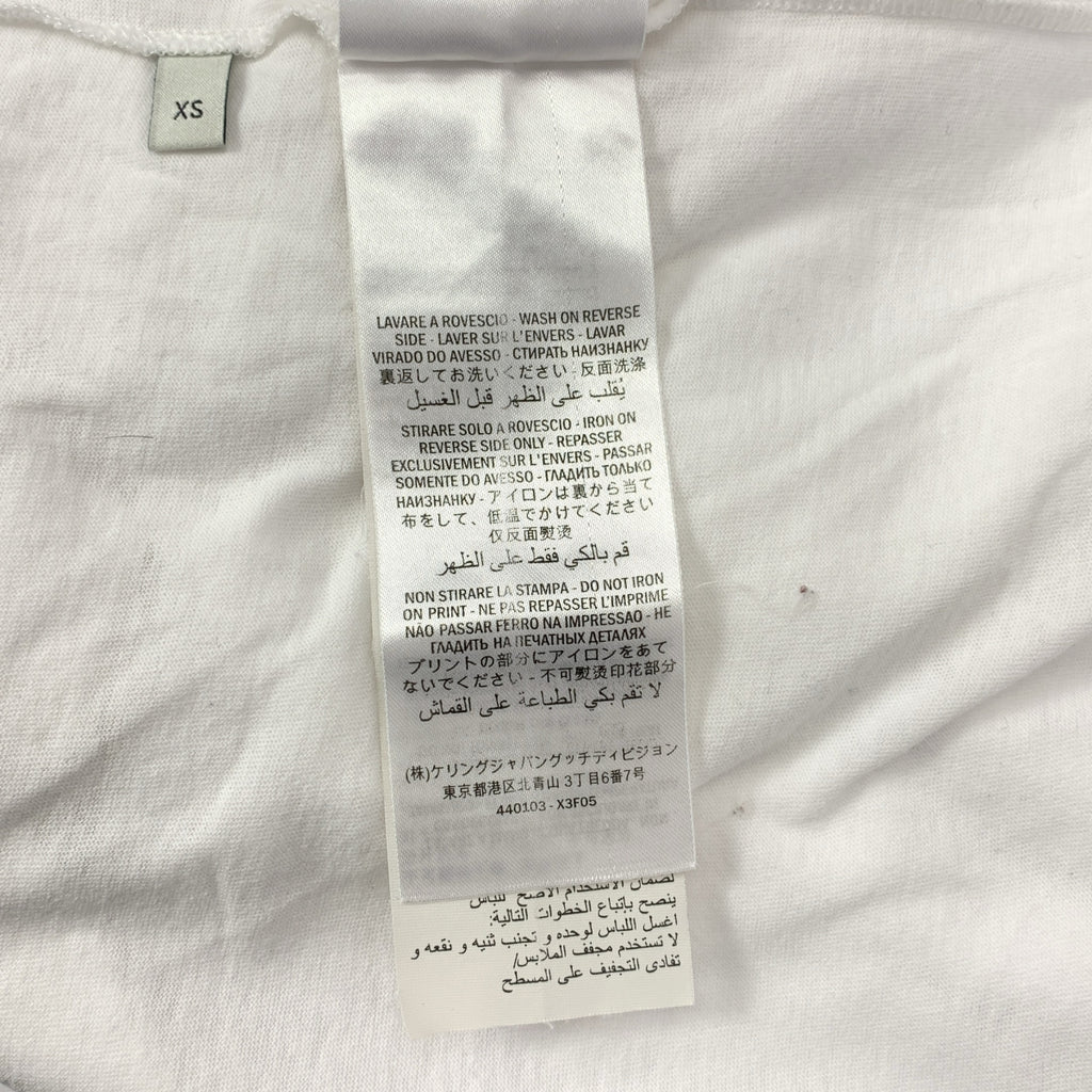 GUCCI / 구찌 | 워시드 빈티지 가공 로고 프린트 티셔츠 컷소우 |
