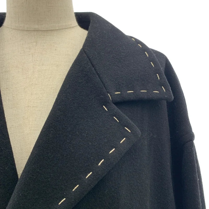 Y's / ワイズヨウジヤマモト | ウール ステッチワーク オーバーコート |