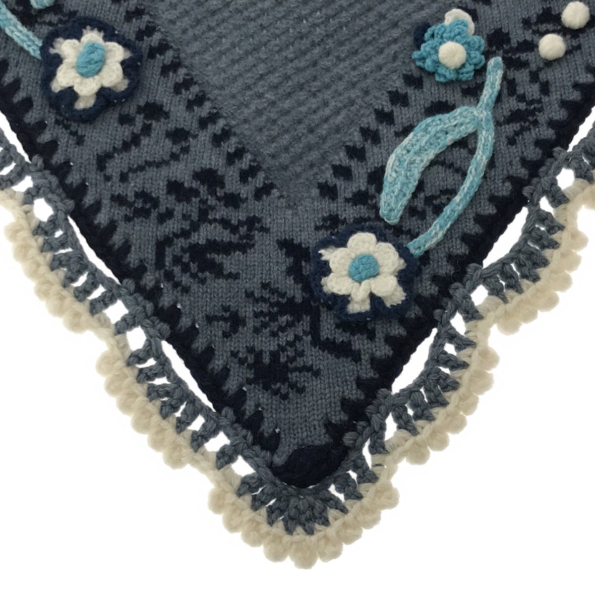 Mame Kurogouchi / マメクロゴウチ | 2022AW | floral motif hand-knitted scarf / フローラル ニット スカーフ | 1 | その他