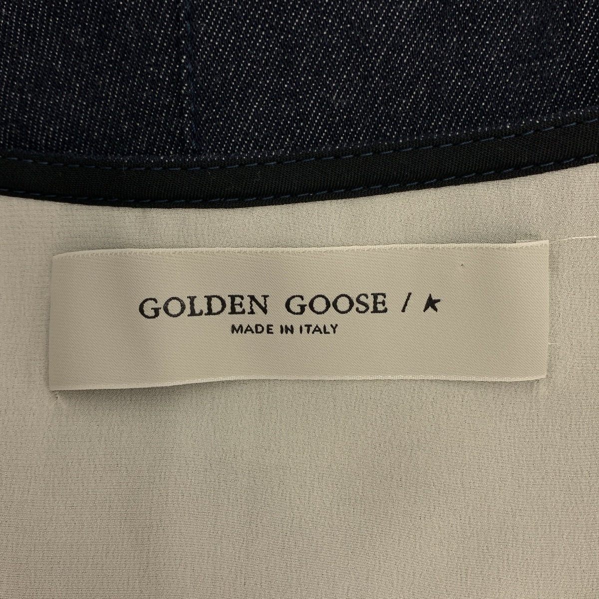 【新品】  GOLDEN GOOSE / ゴールデングース | デニム ウエスタン ジャンプスーツ オールインワン パンツ | 40 | アイボリー/インディゴ | レディース