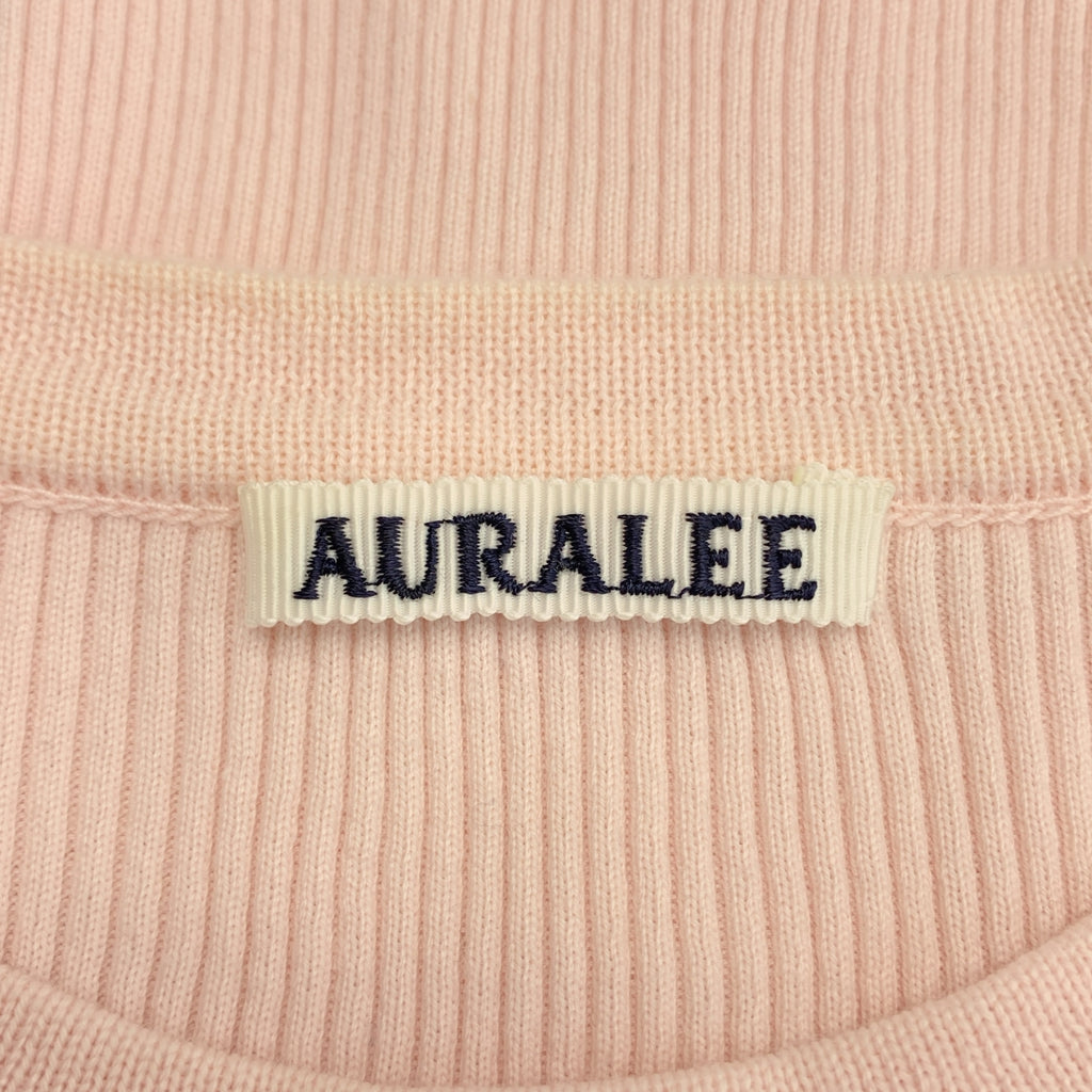 AURALEE | AURALEE 高針羅紋針織T卹 | 1號 | 女款