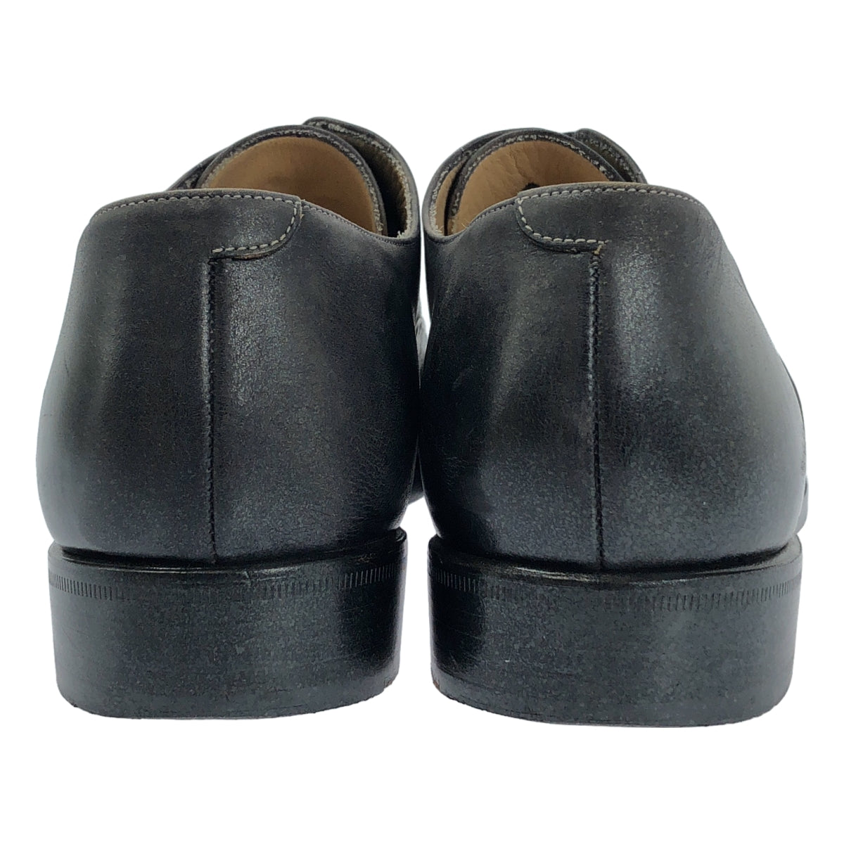 Imai Hiroki / 이마이 히로키 | 가죽 스트레이트 팁 드레스 신발 가죽 신발 | 8 1/2 | 블랙 | 남성