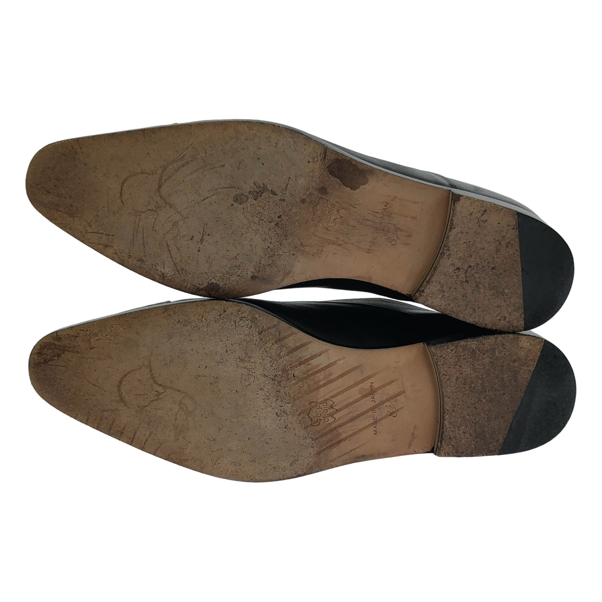 Imai Hiroki / 이마이 히로키 | 가죽 스트레이트 팁 드레스 신발 가죽 신발 | 8 1/2 | 블랙 | 남성