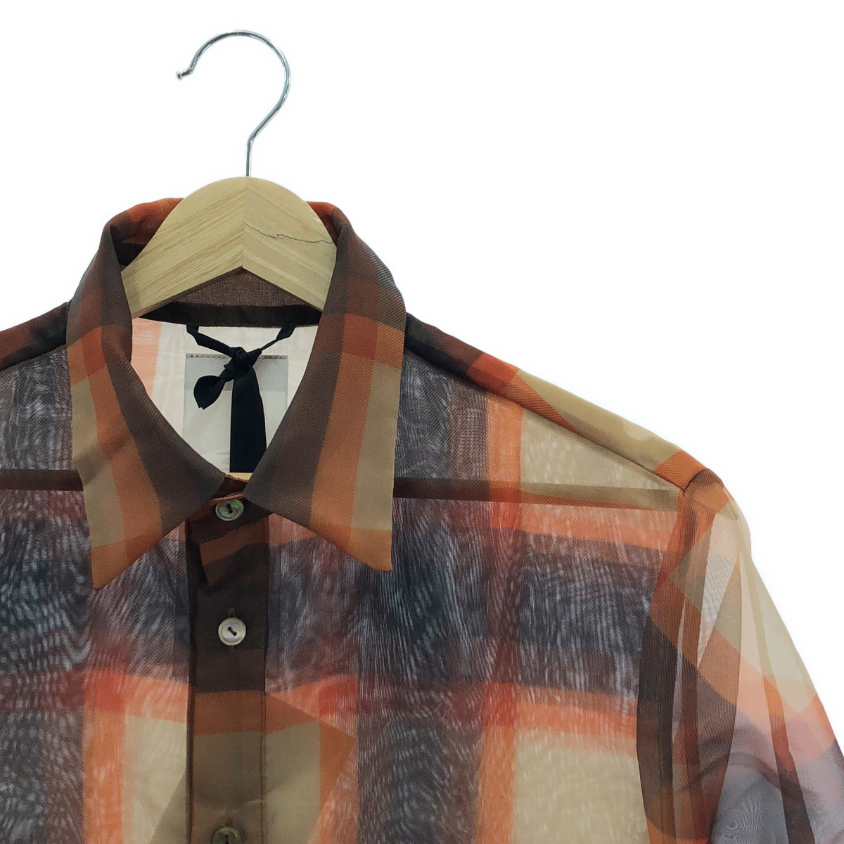 [狀況良好] MIOSMOKEY |格紋透明襯衫裙 |尺寸 36 |多色 |女性的