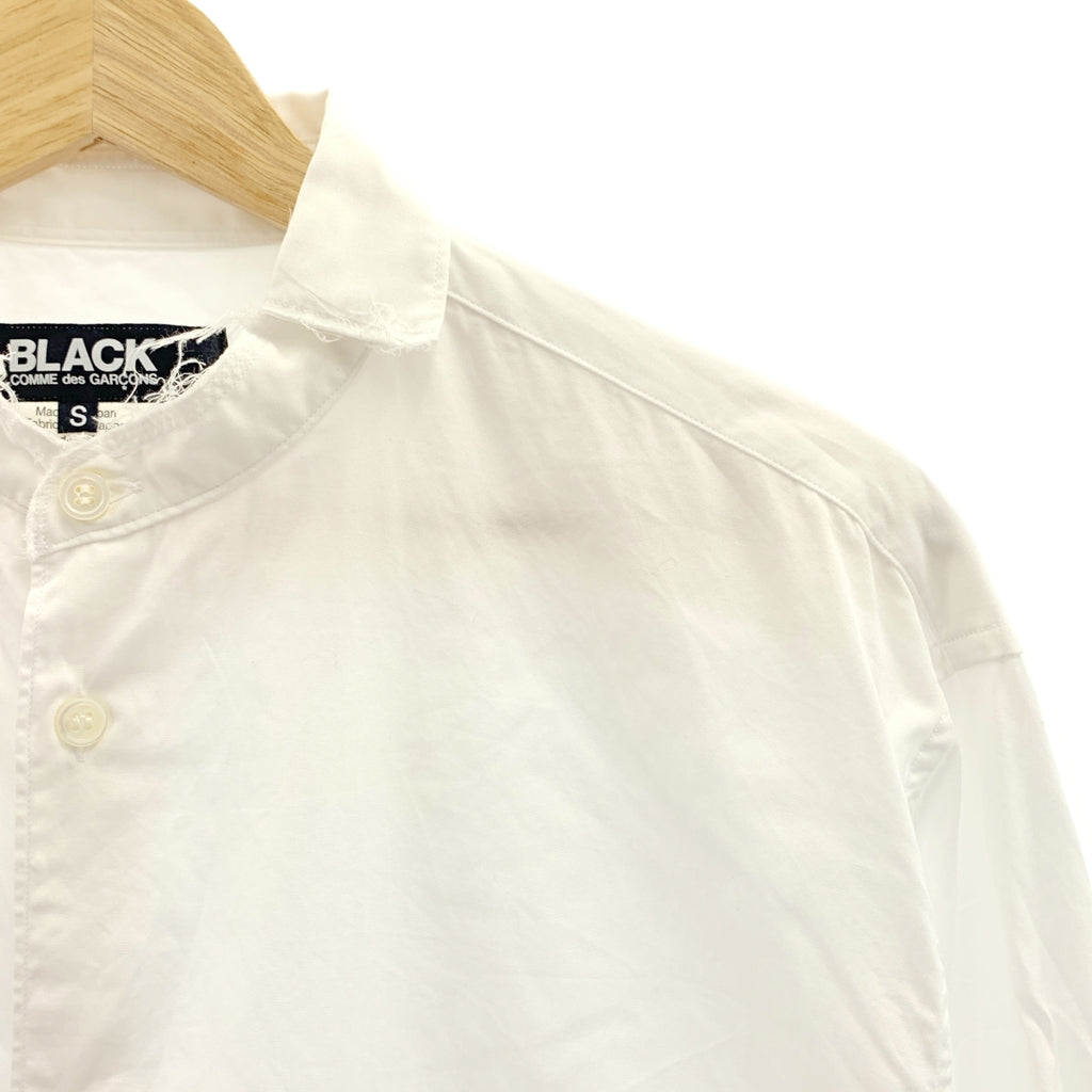 BLACK COMME des GARCONS / ブラックコムデギャルソン | 2024SS | カットオフ ロングスリーブ シャツ | S |