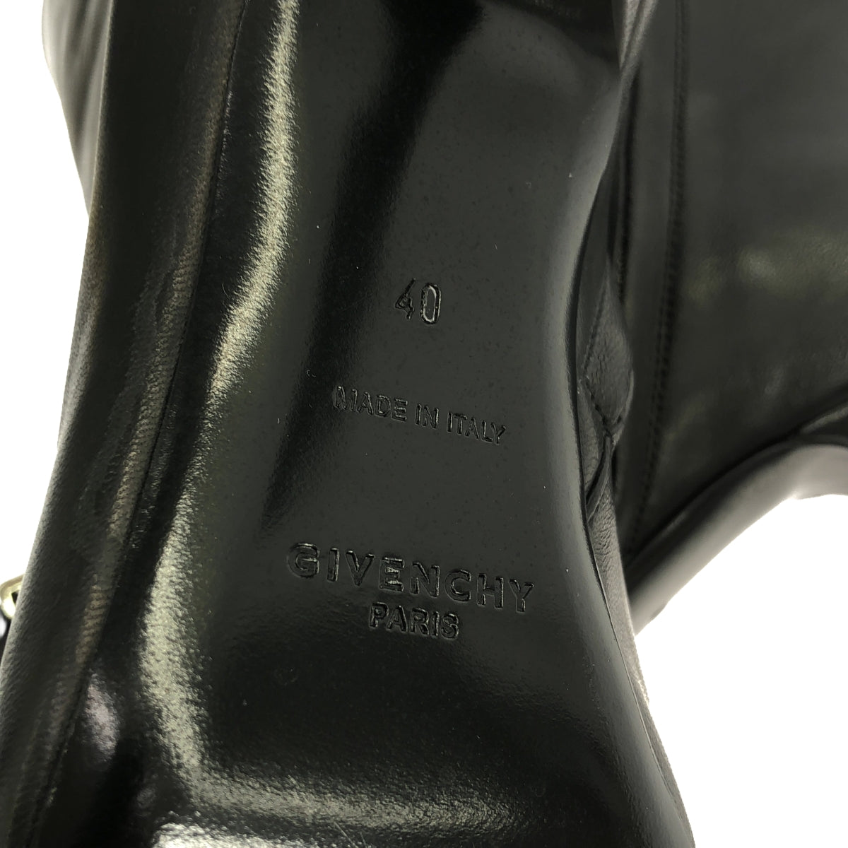 [Good Condition] GIVENCHY | Leather Square Toe Side Zip Boots | Size 40 | Black | Men's