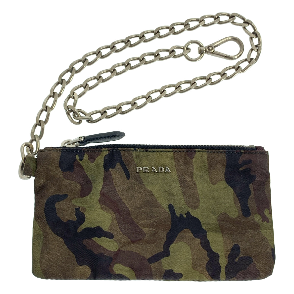 PRADA | 尼龍迷彩鏈條零錢包 |