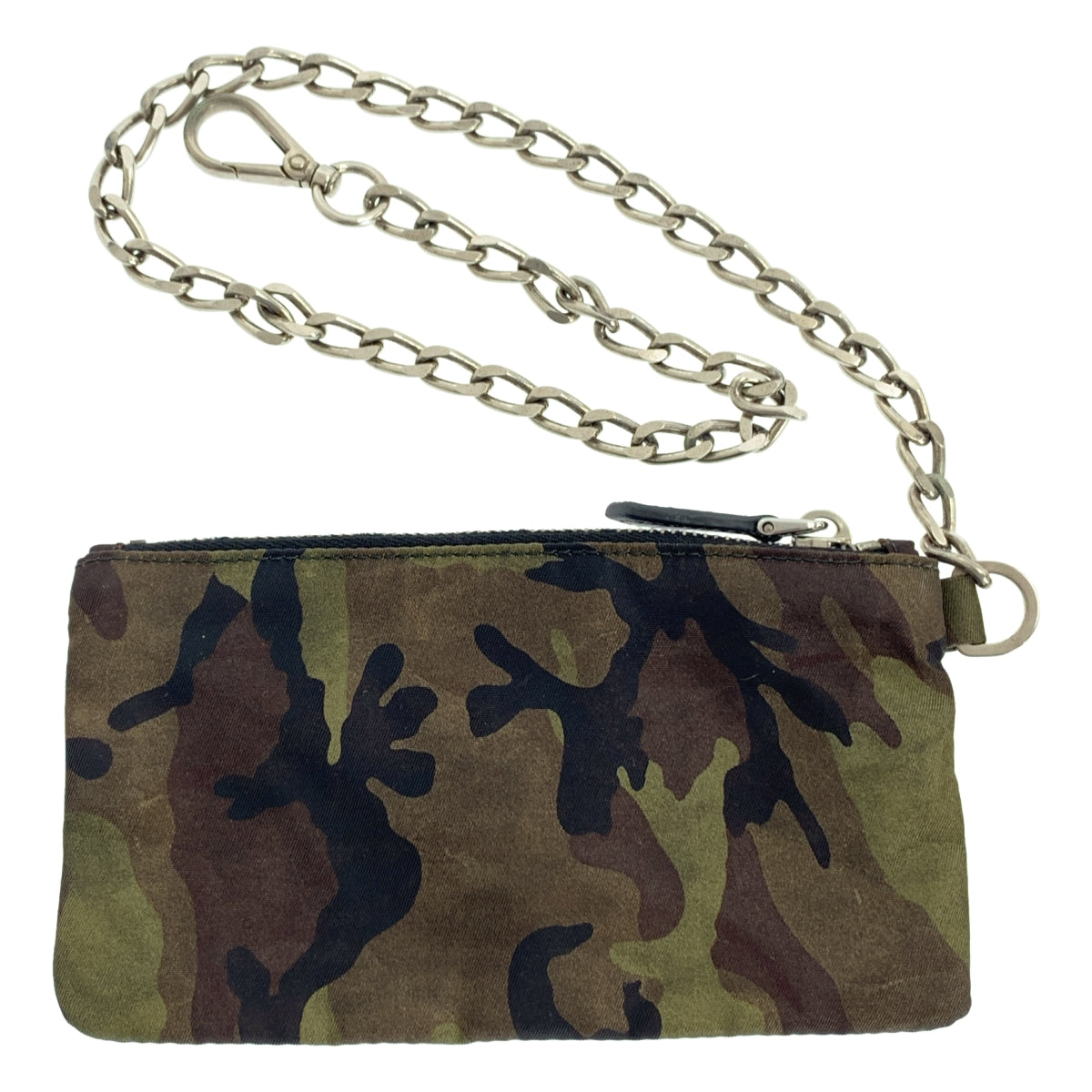 PRADA | 尼龍迷彩鏈條零錢包 |