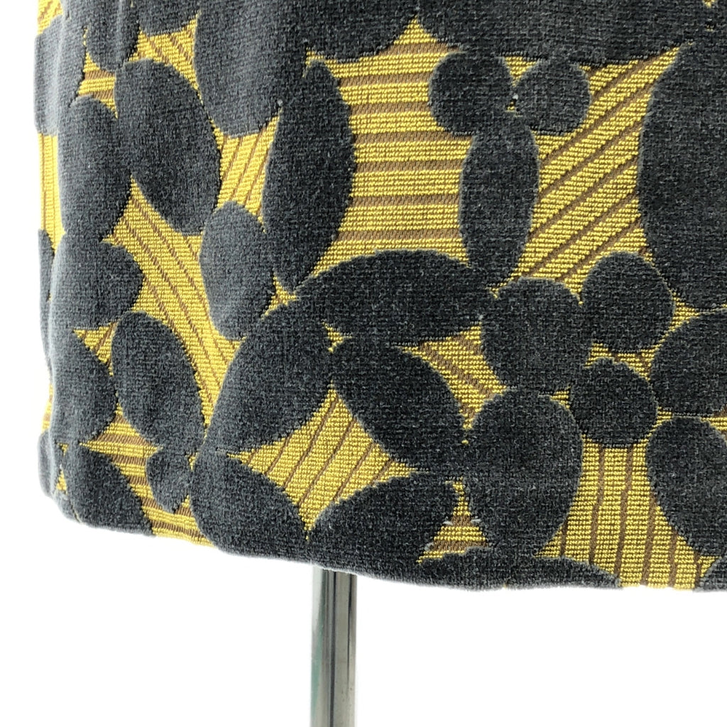 【新品】  mina perhonen / ミナペルホネン | 2013AW | leaf リーフ / ノースリーブ パイル ワンピース | 38 | グレー / イエロー | レディース