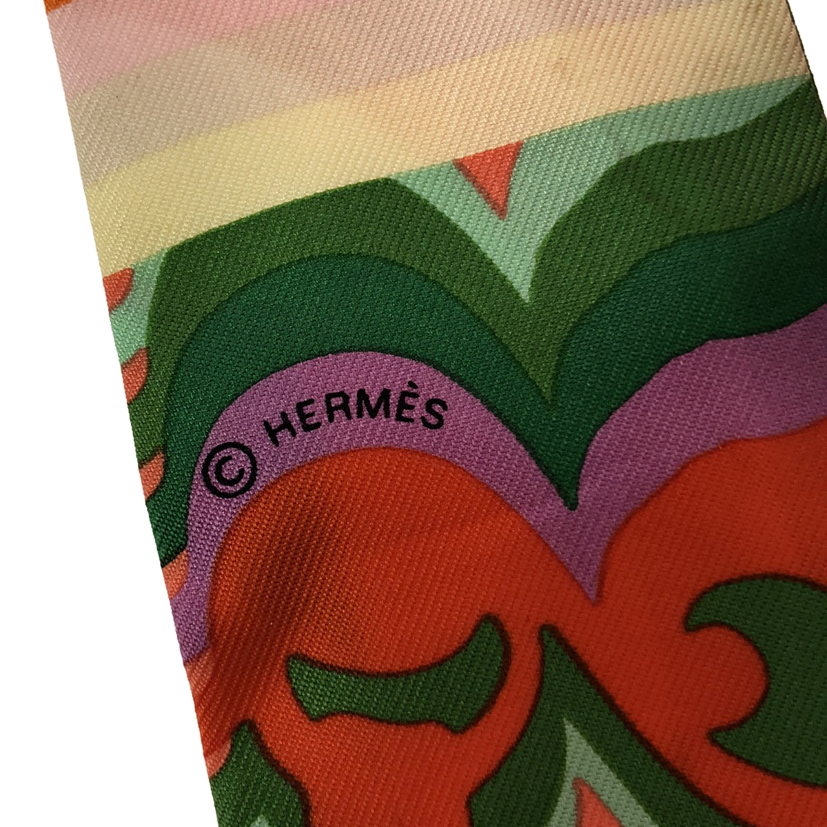 [Good Condition] HERMES | 2020SS | Brides de Gala Shadow Twilly Silk Scarf | Multicolor