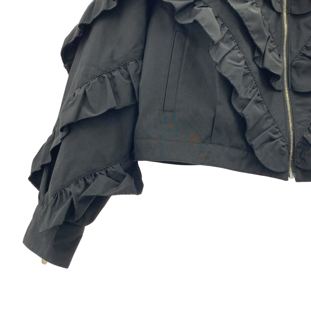 mina perhonen / 미나페르호넨 | 2025AW | luce / 루체 프릴 지퍼 블루존 재킷 / 총 안감 | 38 |