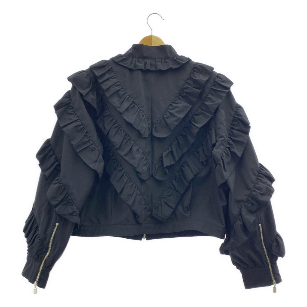 mina perhonen / 미나페르호넨 | 2025AW | luce / 루체 프릴 지퍼 블루존 재킷 / 총 안감 | 38 |