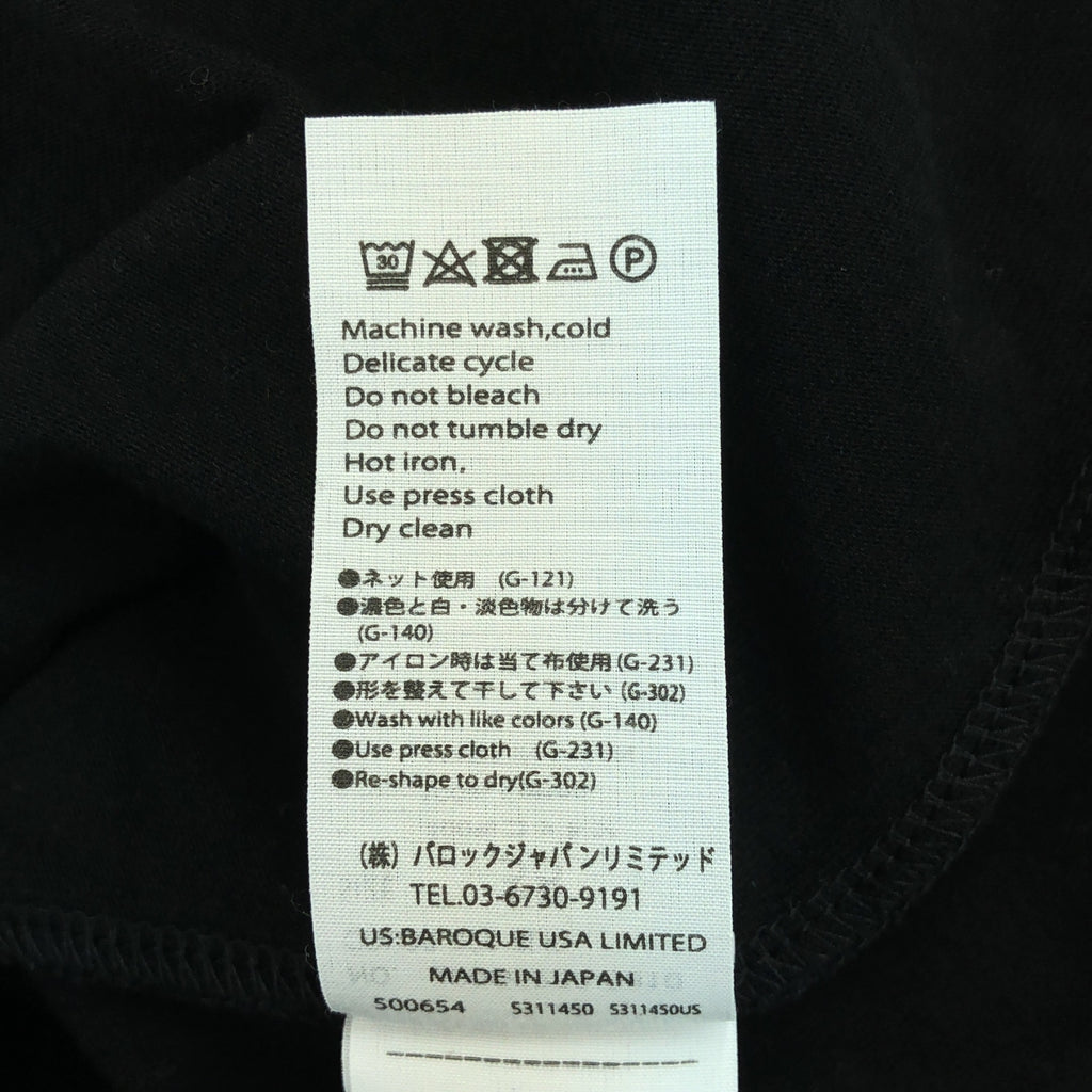 ENFOLD / 엠 폴드 | 2023SS | LONG SLEEVE T-SHIRT 코튼 사이드 슬릿 컷소우 | 38 | 블랙 | 여성