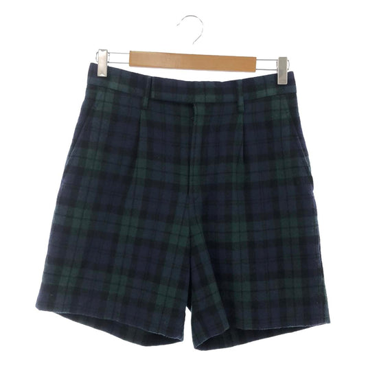 JUNYA WATANABE COMME des GARCONS / Junya Watanabe | 2010AW | Checked tuck shorts / lined | XS | Navy/green | Women's