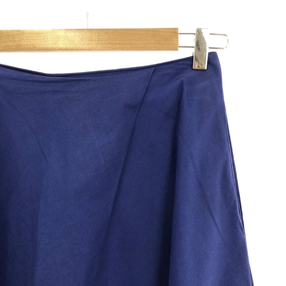 SAYAKADAVIS | Cotton stretch tuck flare skirt | 0 | Blue | Women's