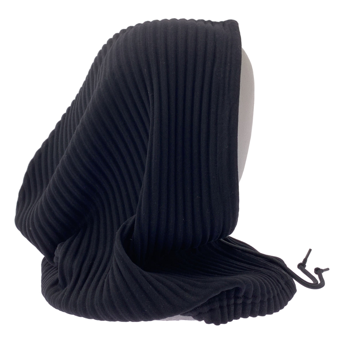 me ISSEY MIYAKE / ミーイッセイミヤケ | PLEATS HOOD / プリーツ ドローストリング フーディ / バラクラバ フードウォーマー |