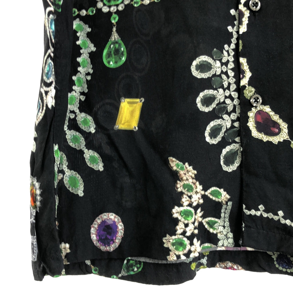 RICHMOND / リッチモンド | ビスコース 総柄 ロゴボタン オーバーシャツ | 46 | メンズ