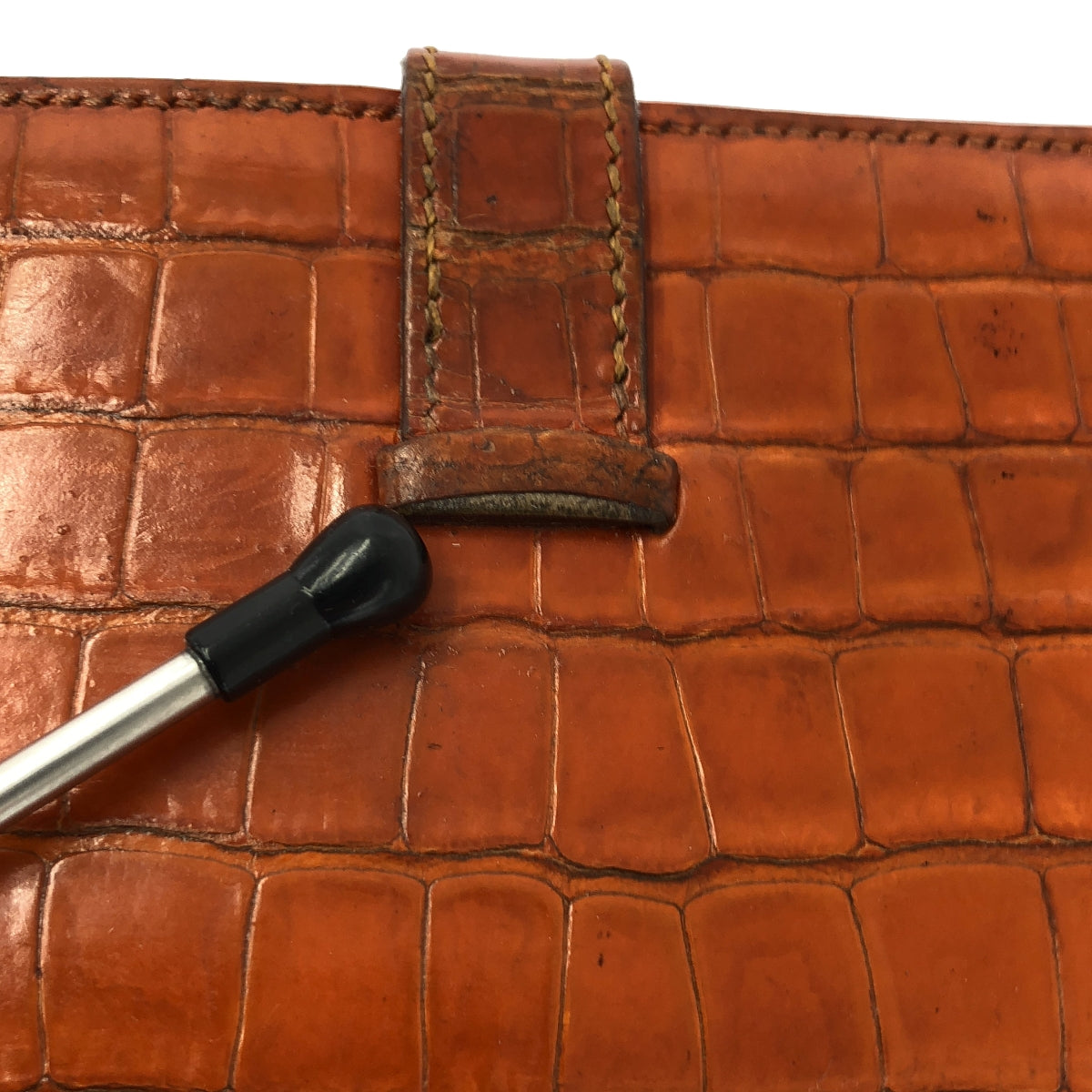 愛馬仕 | Bearn 鱷魚皮皮夾 / 男女通用 / L 印章 | 棕色 | 男士