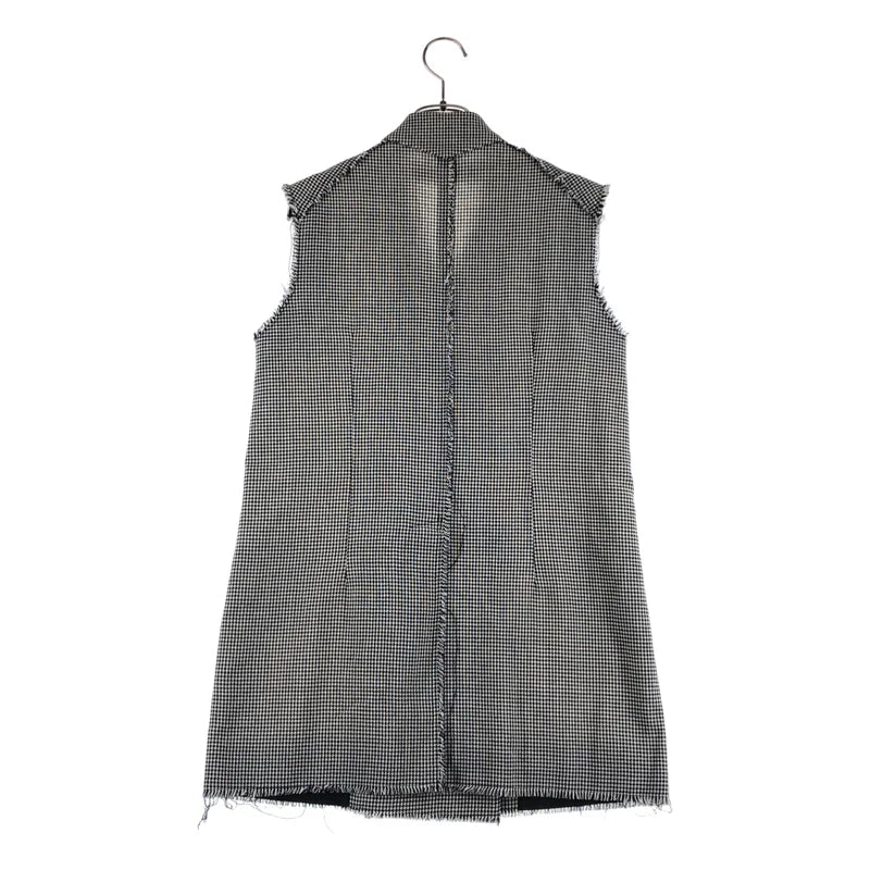 GOLDEN GOOSE / ゴールデングース | カットオフ 千鳥格子 スリーブレス ジャケット | 40 | レディース