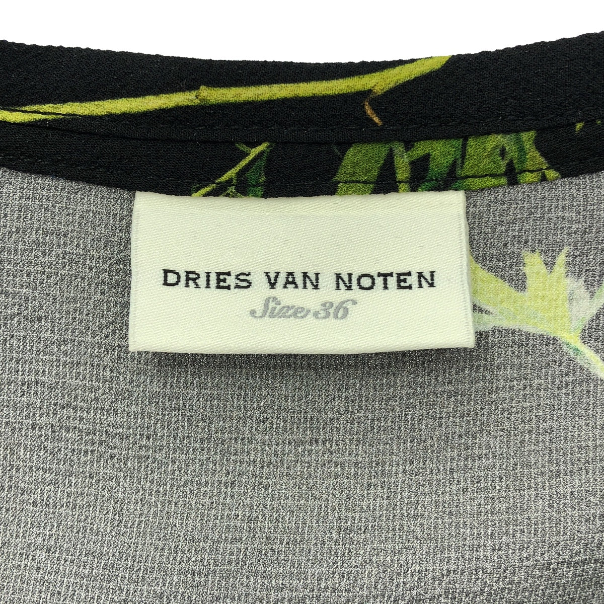 DRIES VAN NOTEN / 드리스 반 노텐 | 총 무늬 드로우 스트링 블라우스 탑스 | 36 | 여성