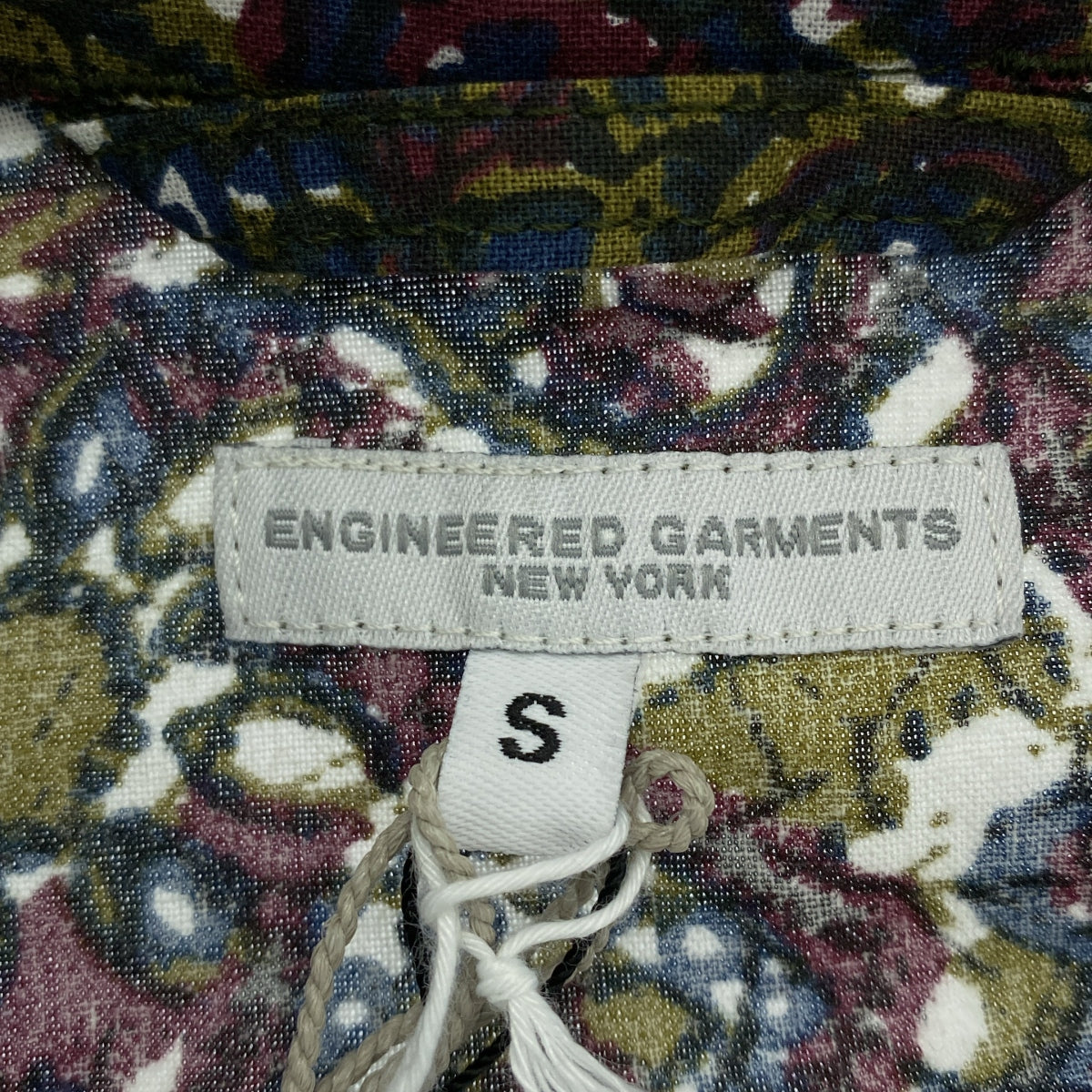 [新品] Engineered Garments | D Sum 棉質蠟染外套 | 全身印花 | S 碼 | 橄欖綠 | 男款