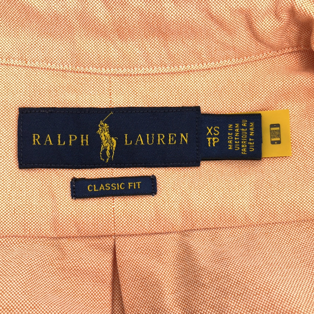 【미품】 RALPH LAUREN / 랄프 로렌 | 코튼 원 포인트 포니 버튼 다운 셔츠 | XS | 핑크 | 남성