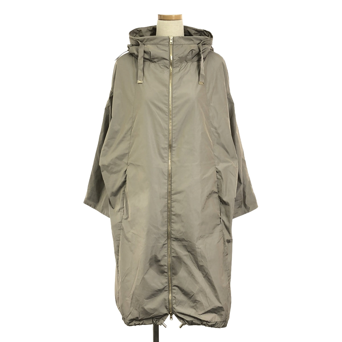 HERNO | Nylon hooded zip coat | 40 | Greige | Women's