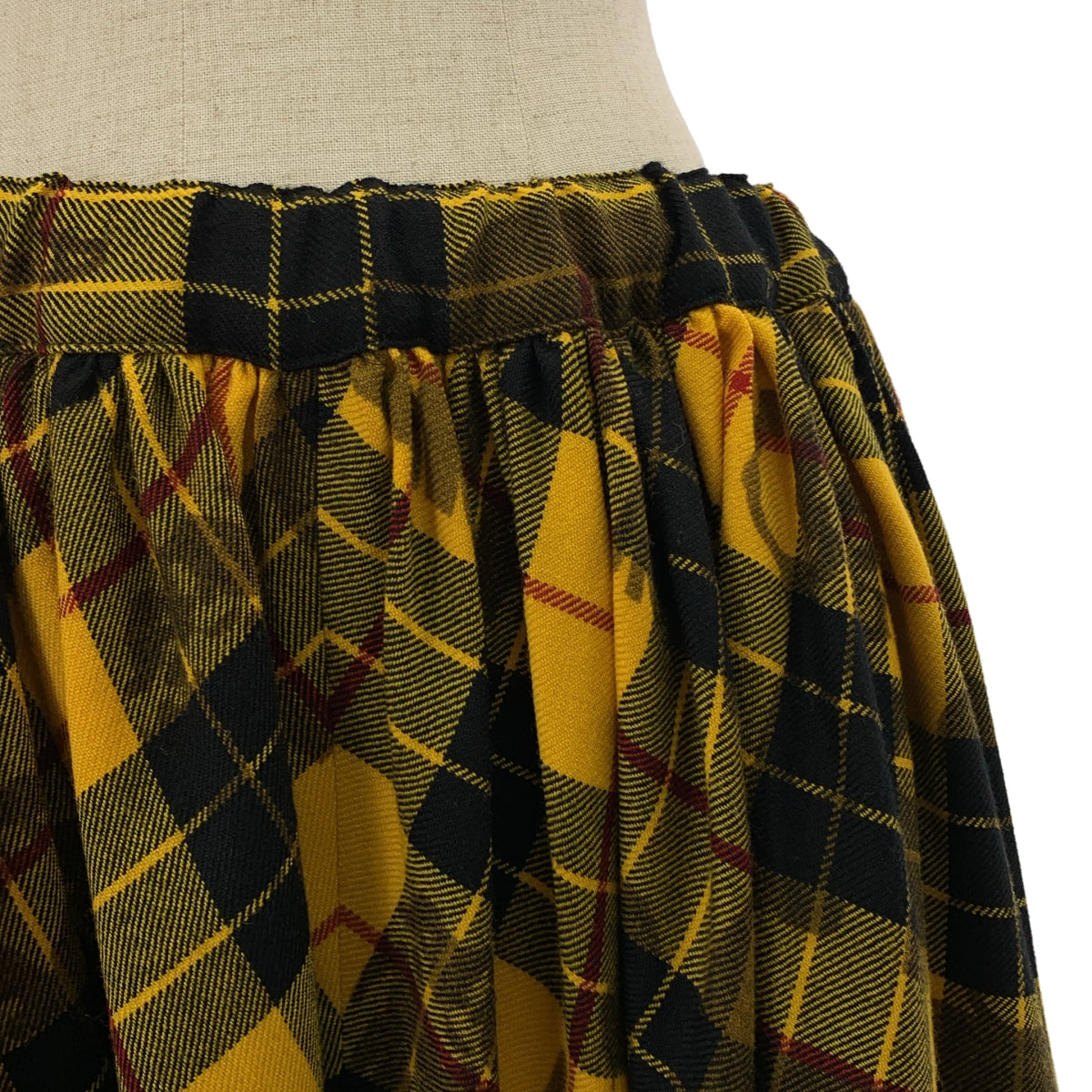COMME des GARCONS / 콤데 갤슨 | 2019AW | Alisa Yoffe 멀티 프린트 체크 울 와이드 팬츠 | S |