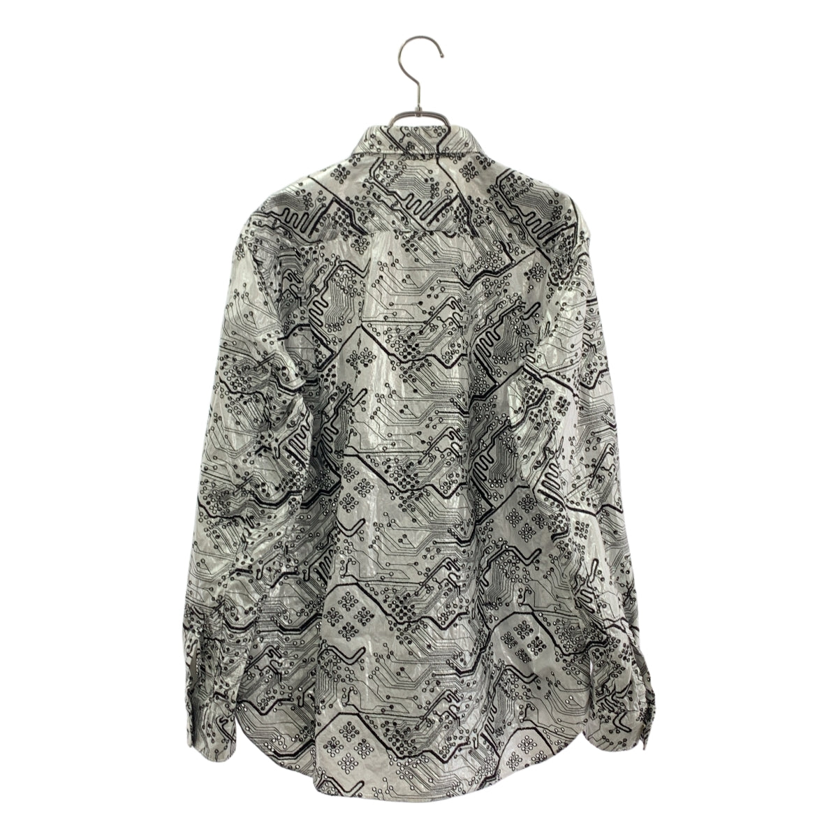 COMME des GARÇONS HOMME PLUS | 2021 春夏 |穿孔細節電子電路金屬襯衫 | |尺寸 M |男士