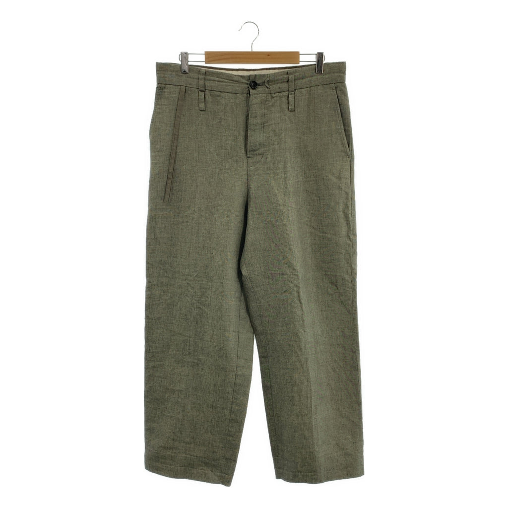 jonnlynx / ジョンリンクス | wide pants gren chek ラミー コットン グレンチェック ワイドパンツ | 38 | メンズ