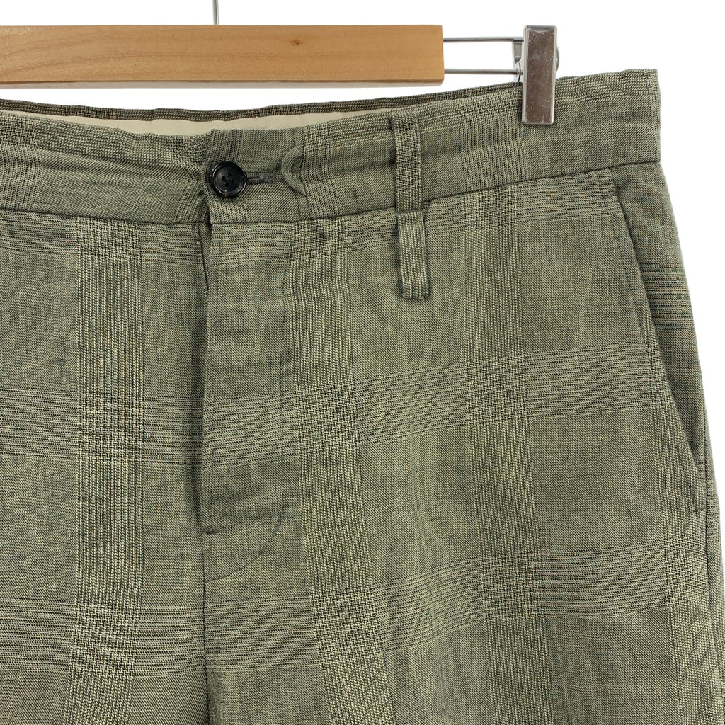 jonnlynx / ジョンリンクス | wide pants gren chek ラミー コットン グレンチェック ワイドパンツ | 38 | メンズ