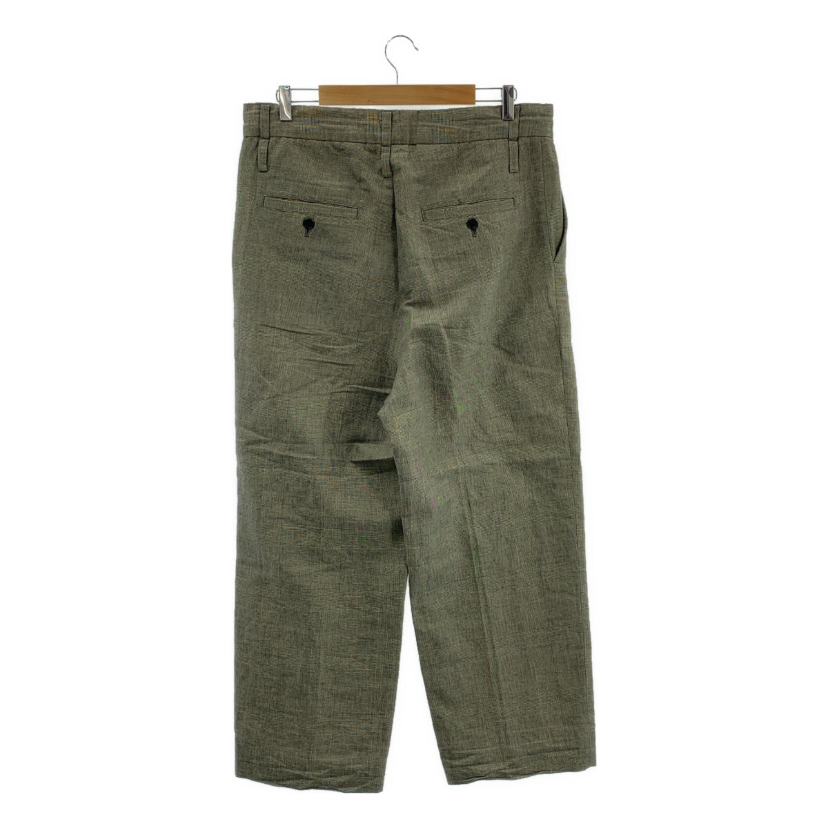 jonnlynx / ジョンリンクス | wide pants gren chek ラミー コットン グレンチェック ワイドパンツ | 38 | メンズ