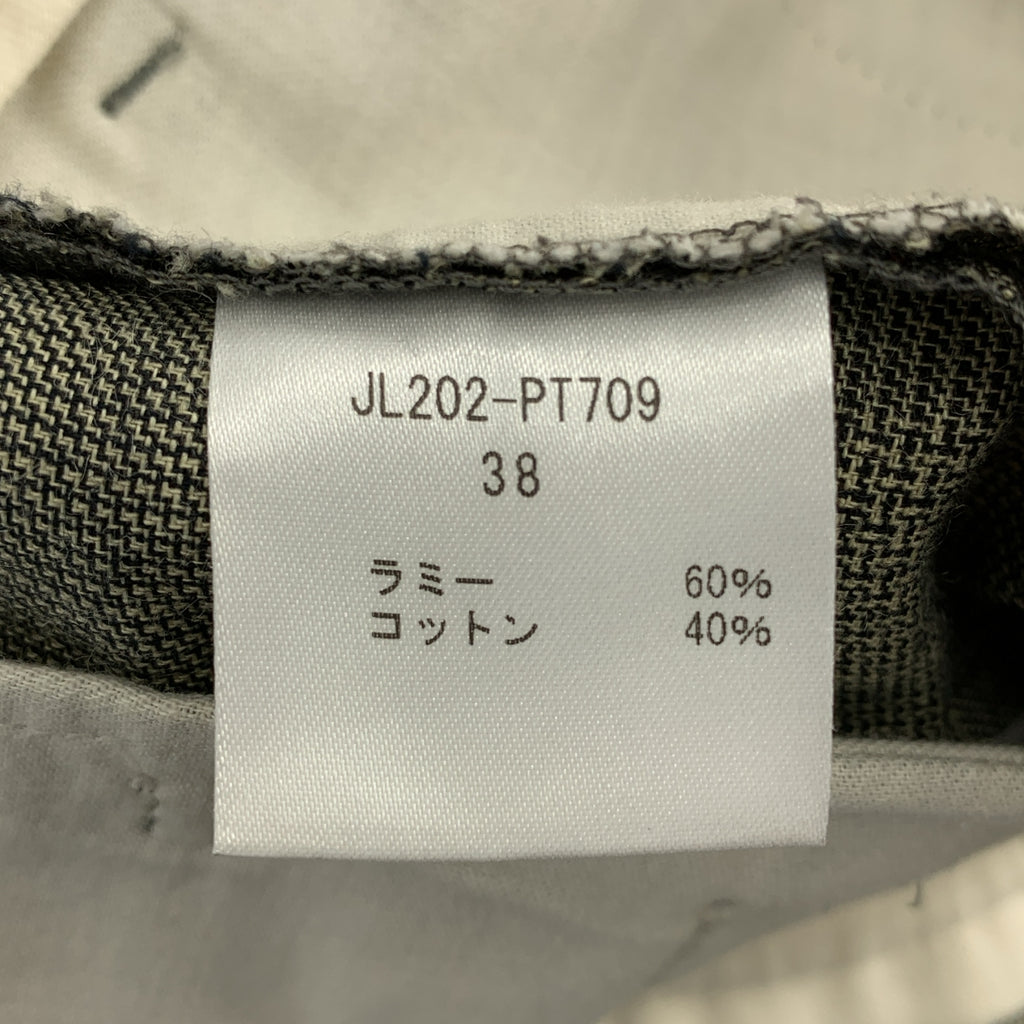 jonnlynx / ジョンリンクス | wide pants gren chek ラミー コットン グレンチェック ワイドパンツ | 38 | メンズ