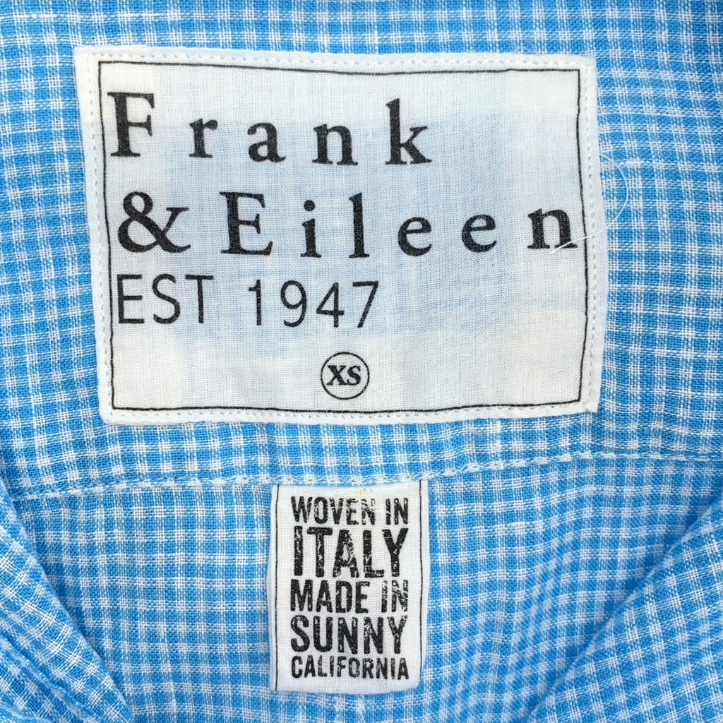 Frank&Eileen / フランクアンドアイリーン | PAUL リネン ギンガムチェックシャツ | XS | ブルー | メンズ