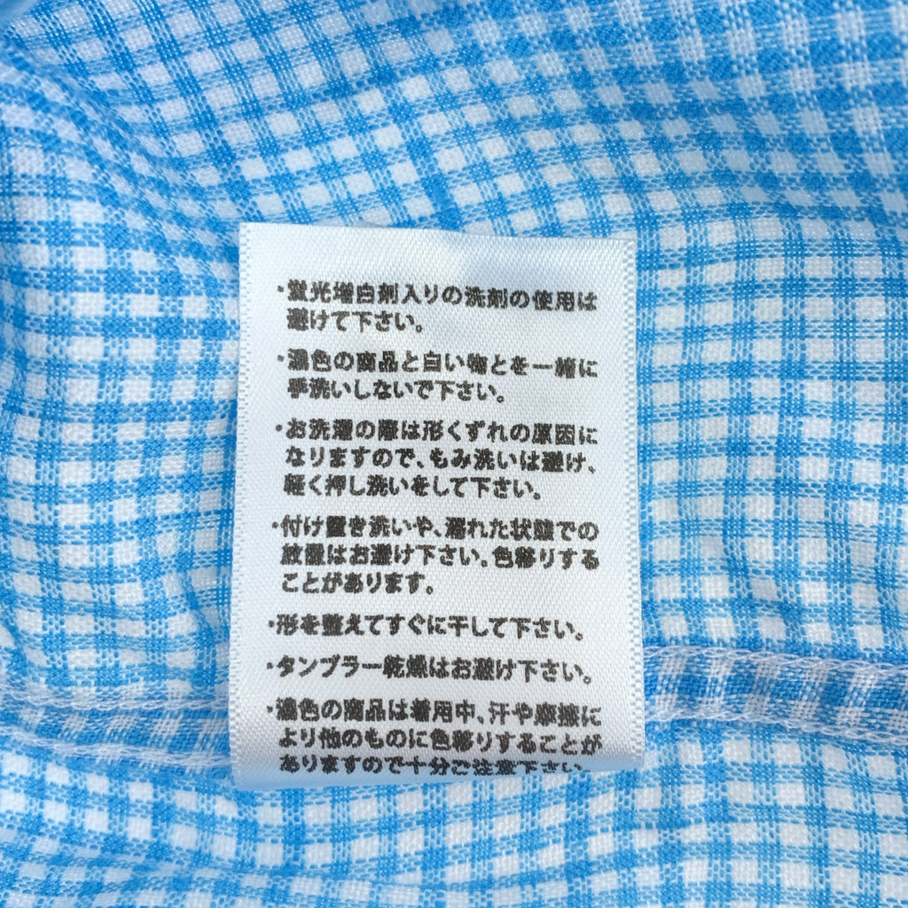 Frank&Eileen / フランクアンドアイリーン | PAUL リネン ギンガムチェックシャツ | XS | ブルー | メンズ