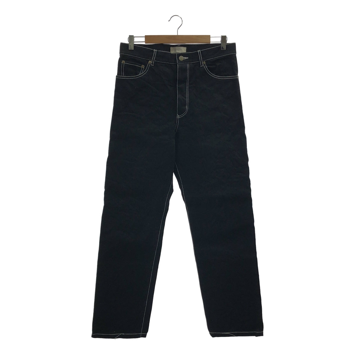 【미품】 Advent / 어드벤트 | cotton straight trousers / 스트레이트 팬츠 | 2 | black | 남성