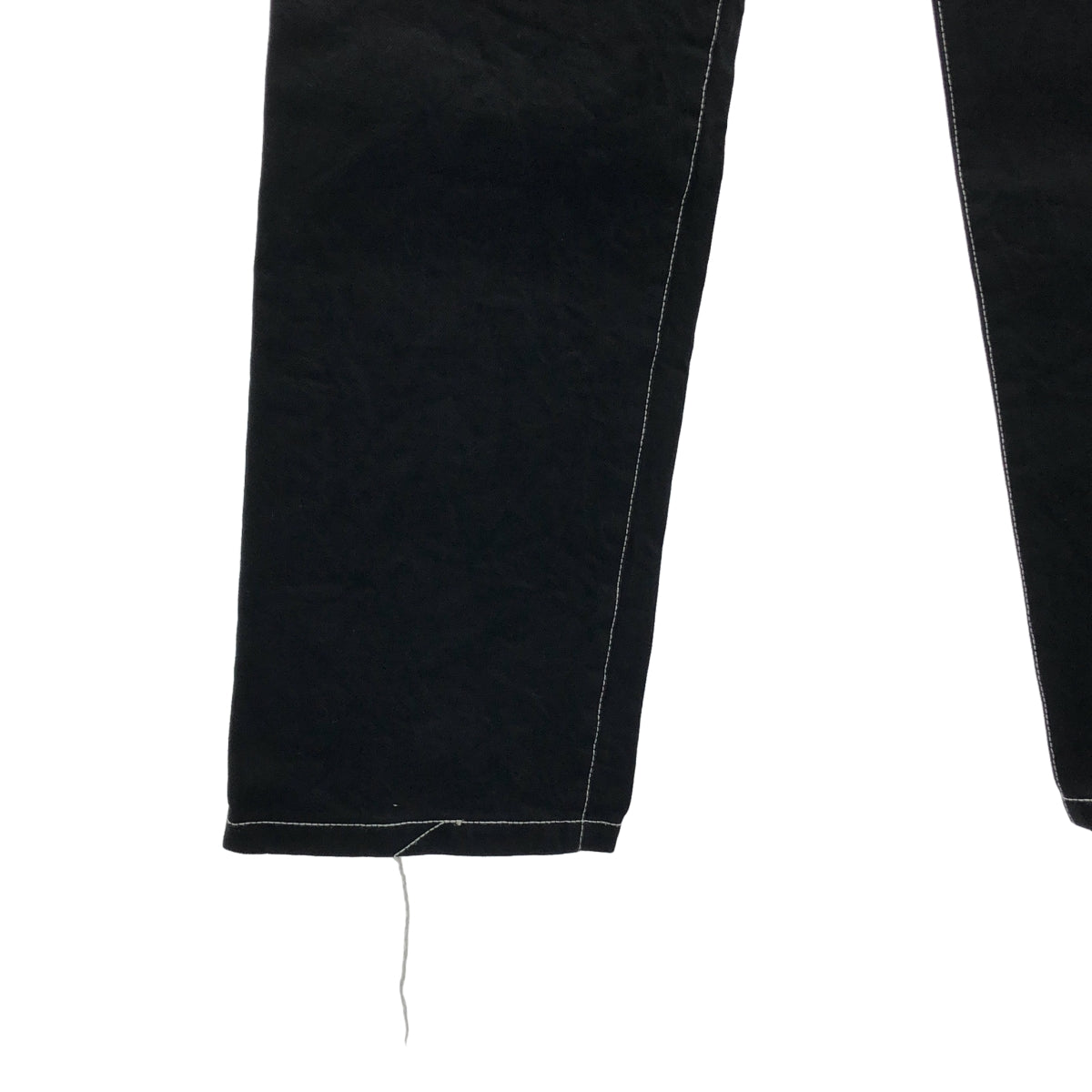 【미품】 Advent / 어드벤트 | cotton straight trousers / 스트레이트 팬츠 | 2 | black | 남성