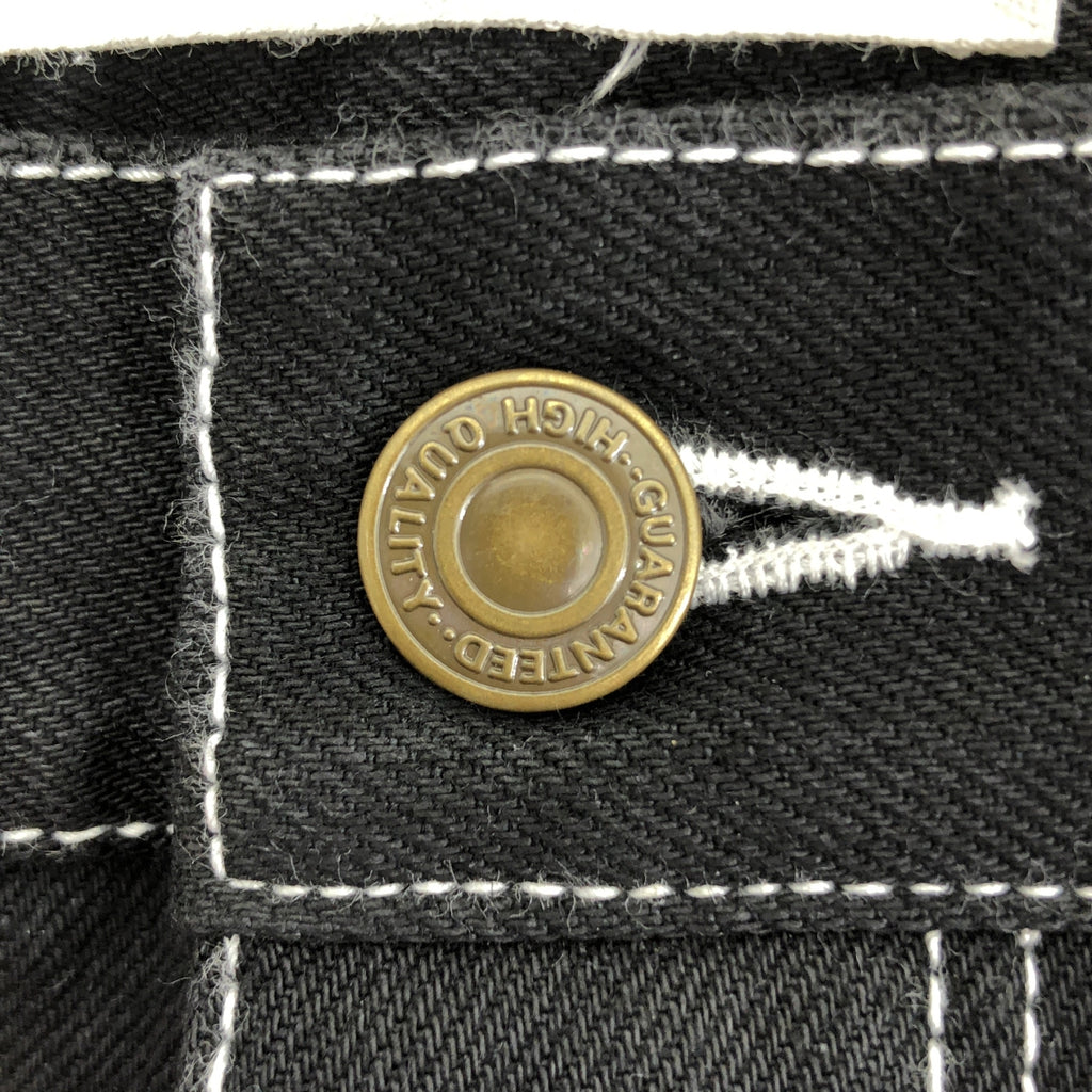 【미품】 Advent / 어드벤트 | cotton straight trousers / 스트레이트 팬츠 | 2 | black | 남성