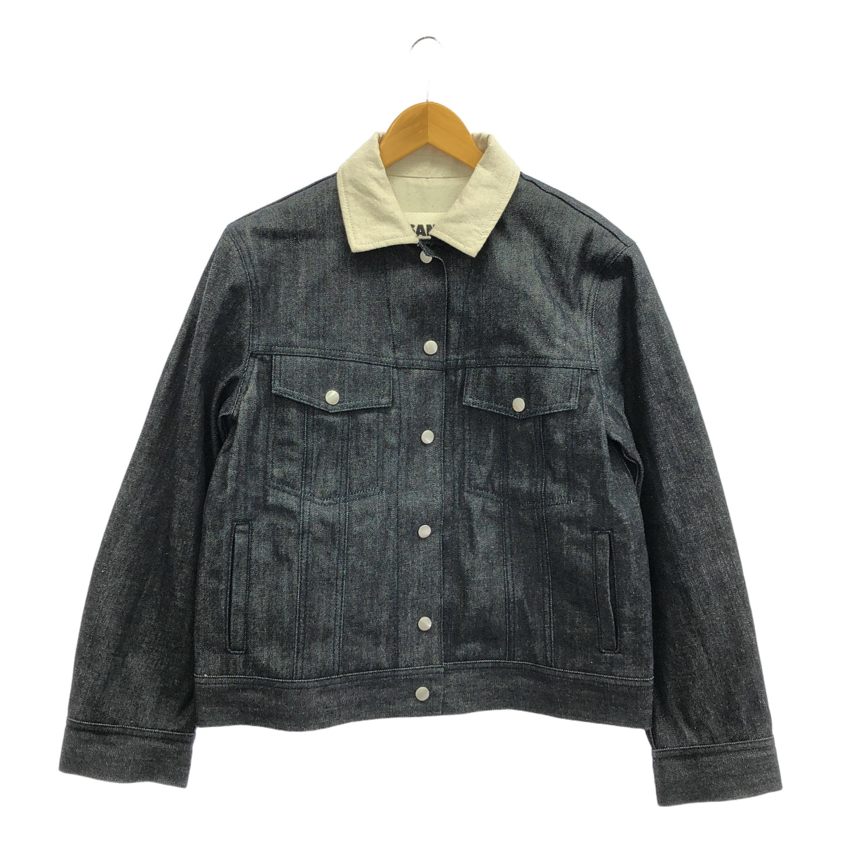 JIL SANDER+ / 질산더 플러스 | 바이 컬러 데님 재킷 | M | 블랙 | 여성