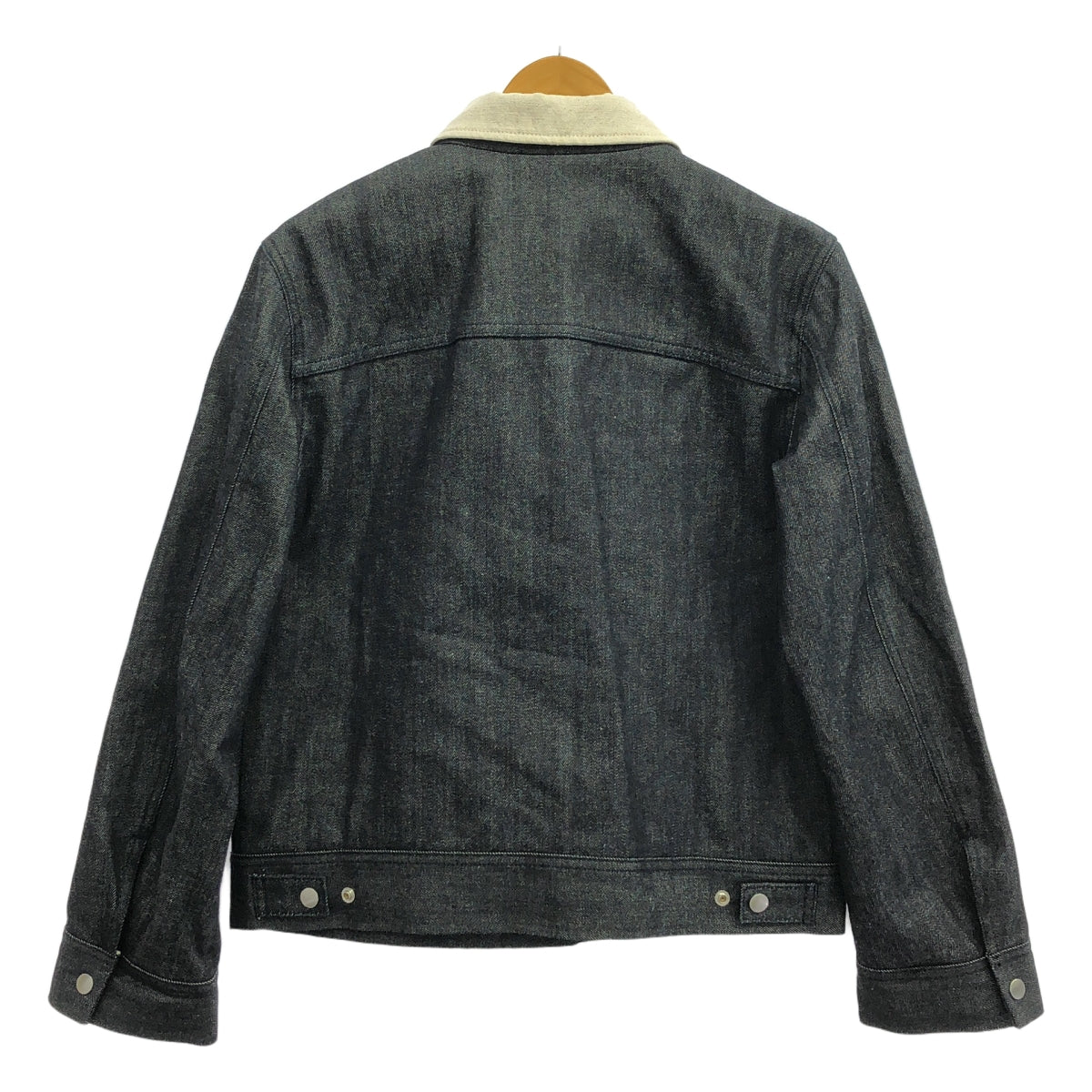 JIL SANDER+ / ジルサンダープラス | バイカラー デニムジャケット | M | ブラック | レディース