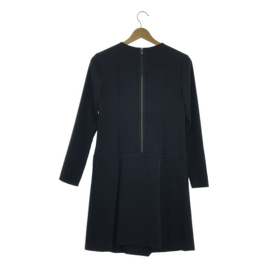 【美品】  FOXEY NEW YORK / フォクシーニューヨーク | クルーネック ポリエステル ワンピース | 38 | ブラック | レディース