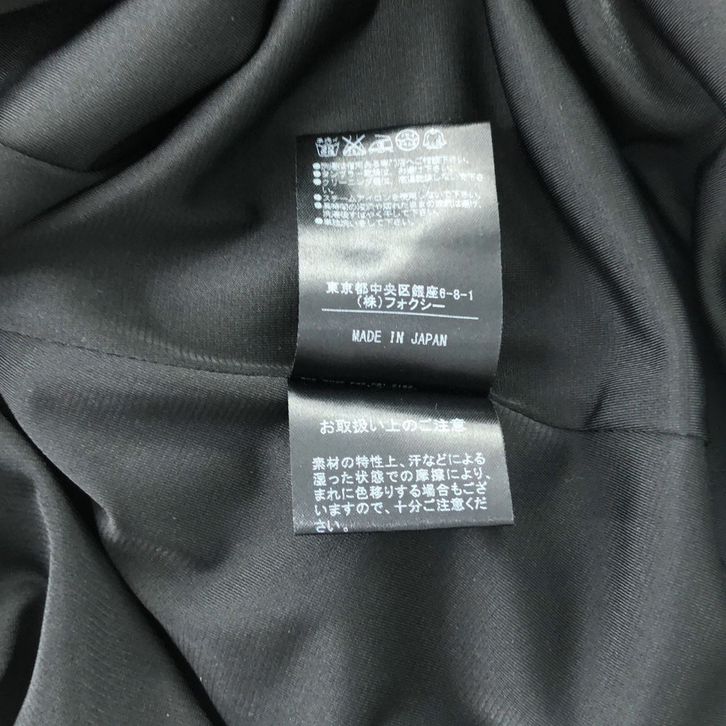 【美品】  FOXEY NEW YORK / フォクシーニューヨーク | クルーネック ポリエステル ワンピース | 38 | ブラック | レディース
