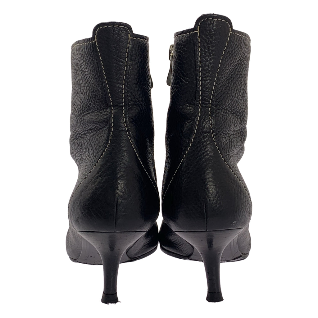 BALLY | 皮革Logo側拉鍊短靴 | 尺寸39 | 女款