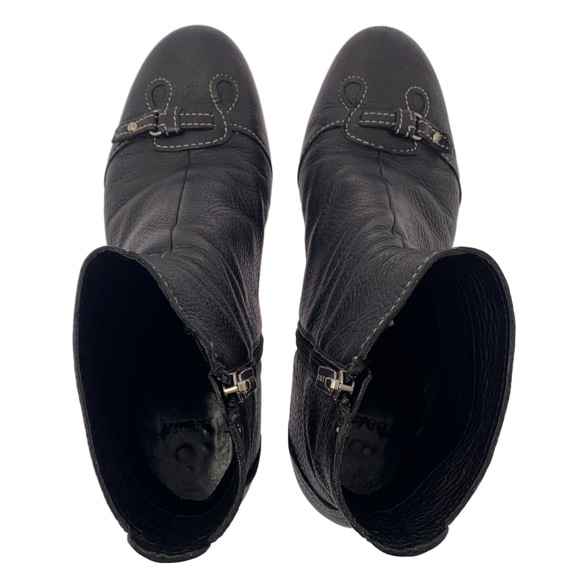 BALLY / 배리 | 가죽 로고 사이드 Zip 짧은 부츠 부티 | 39 | 여성