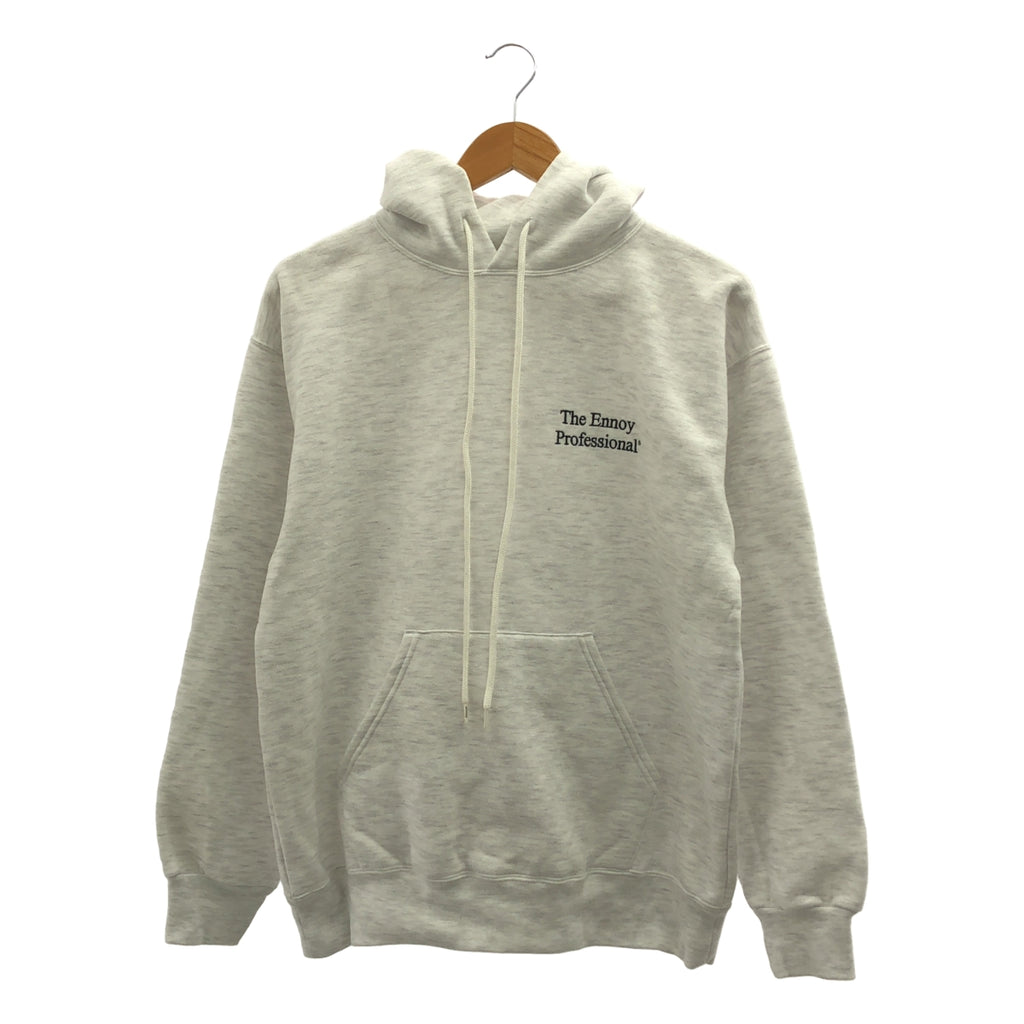 Ennoy Professional | 純棉刺繡Logo連帽衫 | M碼 | 淺灰色 | 男款